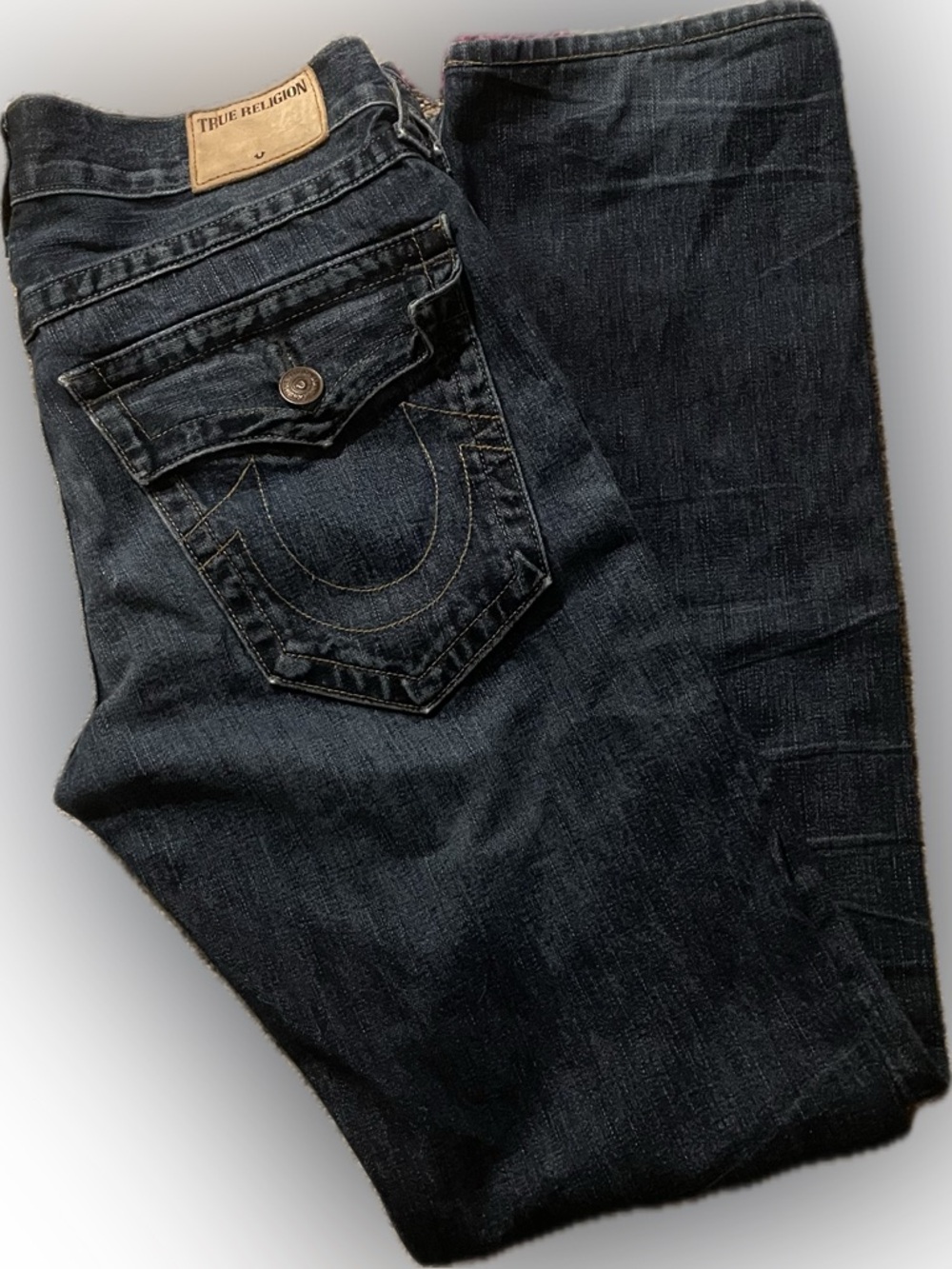 True Religion Men’s Dark Indigo Bootcut Jeans